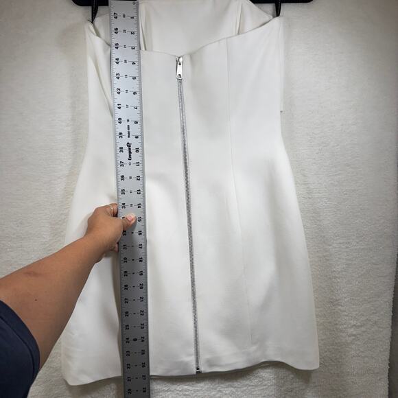 Israella Kobla Cream Langa Cut Out Strapless Mini Dress Sz 8 Spring Summer Party - Picture 9 of 11